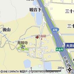 京都府亀岡市大井町北金岐観音下29周辺の地図