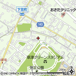 滋賀県草津市下笠町283周辺の地図