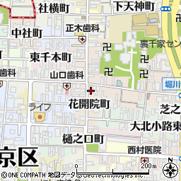 京都府京都市上京区花開院町111周辺の地図