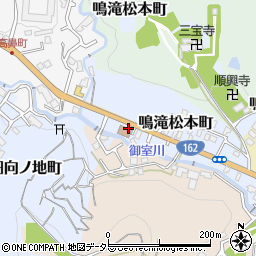 京都府京都市右京区鳴滝松本町周辺の地図