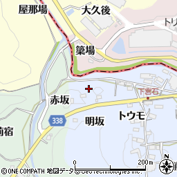 愛知県岡崎市宮石町明坂8周辺の地図