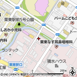 滋賀県栗東市下鈎878-1周辺の地図