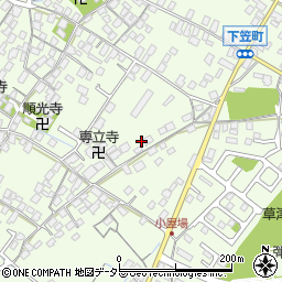 滋賀県草津市下笠町866-1周辺の地図
