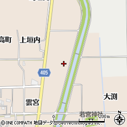 京都府亀岡市河原林町勝林島（岩傳）周辺の地図