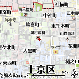 京都府京都市上京区聖天町292周辺の地図