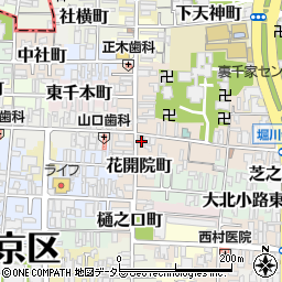 京都府京都市上京区花開院町109周辺の地図