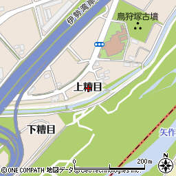 愛知県豊田市渡刈町上糟目周辺の地図