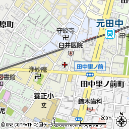 京都府京都市左京区田中野神町周辺の地図