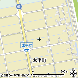 三重県桑名市太平町周辺の地図