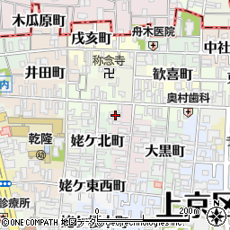 京都府京都市上京区新猪熊東町338周辺の地図