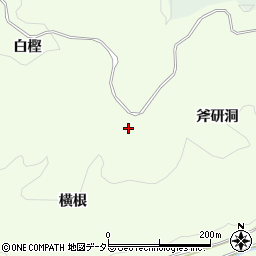 愛知県豊田市滝脇町横根周辺の地図