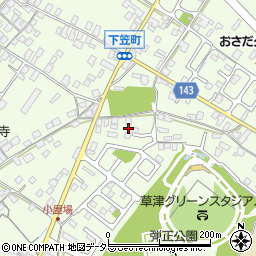 滋賀県草津市下笠町841周辺の地図
