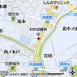 愛知県東海市荒尾町福部周辺の地図