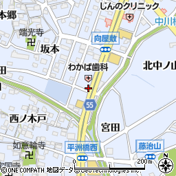 愛知県東海市荒尾町（福部）周辺の地図