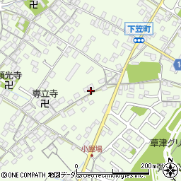 滋賀県草津市下笠町860周辺の地図