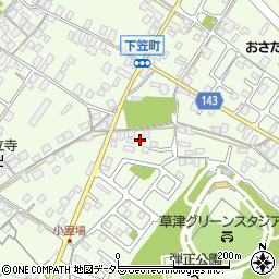 滋賀県草津市下笠町842周辺の地図