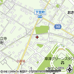 滋賀県草津市下笠町846周辺の地図