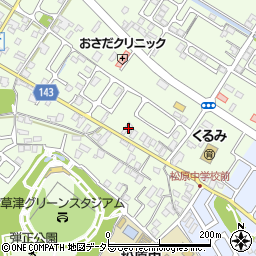 滋賀県草津市下笠町321-1周辺の地図