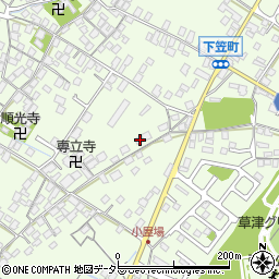 滋賀県草津市下笠町863周辺の地図