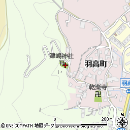 静岡県静岡市葵区羽高周辺の地図