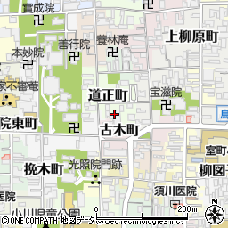 京都府京都市上京区道正町467周辺の地図
