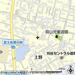 愛知県刈谷市東境町上野15周辺の地図