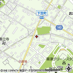 滋賀県草津市下笠町847周辺の地図