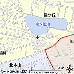 愛知県刈谷市東境町（緑ケ丘）周辺の地図
