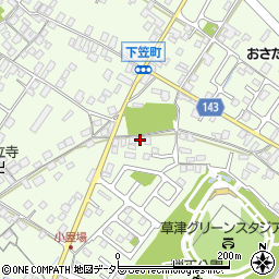 滋賀県草津市下笠町843周辺の地図