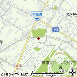 滋賀県草津市下笠町840周辺の地図