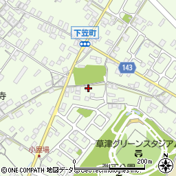 滋賀県草津市下笠町840周辺の地図