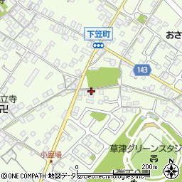 滋賀県草津市下笠町846-1周辺の地図