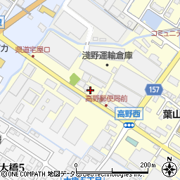 滋賀県栗東市高野265周辺の地図