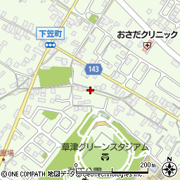 滋賀県草津市下笠町646周辺の地図