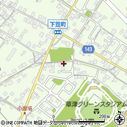 滋賀県草津市下笠町836周辺の地図