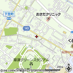 滋賀県草津市下笠町627周辺の地図