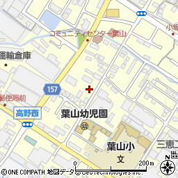 滋賀県栗東市高野578-5周辺の地図