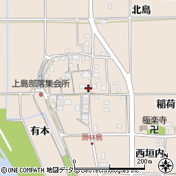 京都府亀岡市河原林町勝林島内垣地周辺の地図