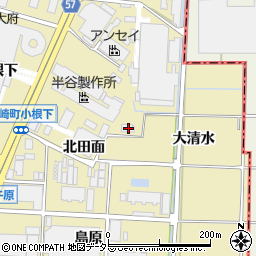 愛知県大府市北崎町大島9周辺の地図