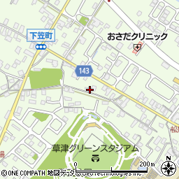 滋賀県草津市下笠町640周辺の地図