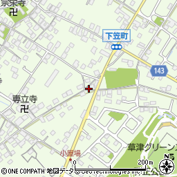 滋賀県草津市下笠町851周辺の地図
