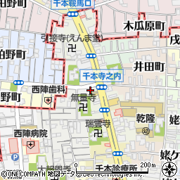 京都府京都市上京区西五辻北町453周辺の地図