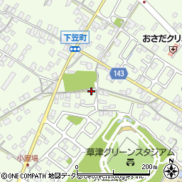 滋賀県草津市下笠町664周辺の地図