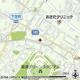滋賀県草津市下笠町636周辺の地図