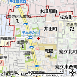 京都府京都市上京区新猪熊町周辺の地図