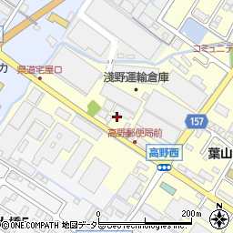 滋賀県栗東市高野265-3周辺の地図