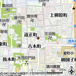 京都府京都市上京区道正町465周辺の地図