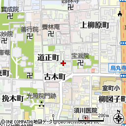 京都府京都市上京区道正町464周辺の地図