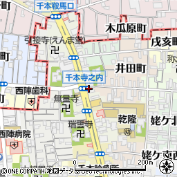 京都府京都市上京区西五辻北町455周辺の地図