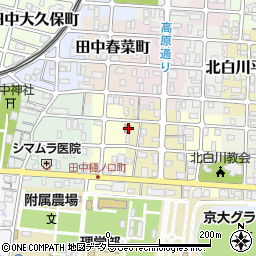 京都田中樋ノ口郵便局周辺の地図
